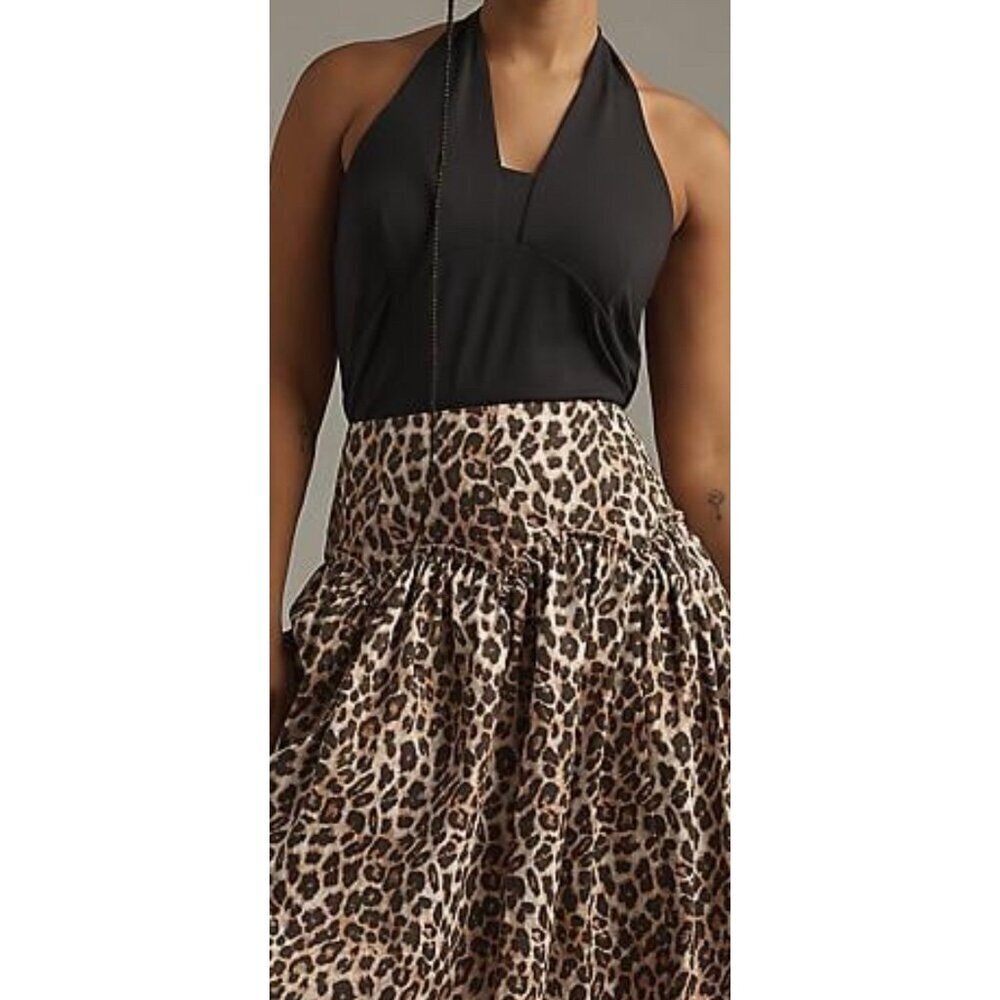 NWT Size 1X -  Mare Mare 100% Cotton Basque-Waist Maxi Skirt (NWT US$ 148)